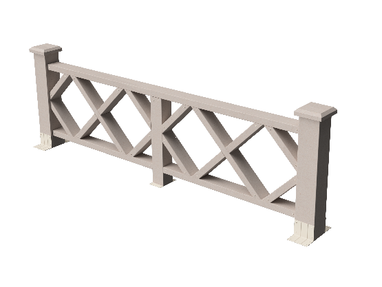 Ограждения декоративное ДПК GRINDERDECO Миллениум выбеленый дуб купить в Каменск-Шахтинском