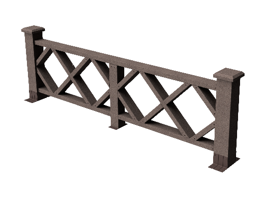 Ограждения декоративное ДПК GRINDERDECO Миллениум венге купить в Каменск-Шахтинском