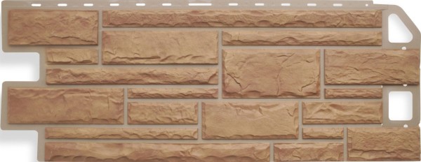 Цокольный сайдинг альта-профиль - коллекция "камень", бежевый купить в Каменск-Шахтинском