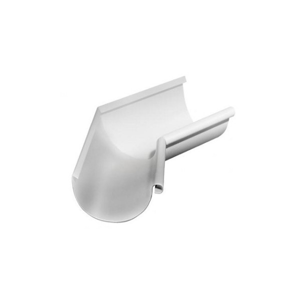 Водосток Grand Line 150x100 – Угол внутренний 135° RAL 9003 купить в Каменск-Шахтинском