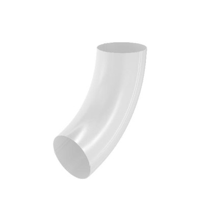 Водосток Aquasistem, система 125x90 - Колено трубы RAL 9003 Белый