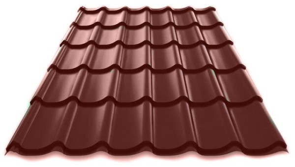 Металлочерепица Металл Профиль Norman полиэстер 0,5 сталь RAL 8017 коричневый купить в Каменск-Шахтинском