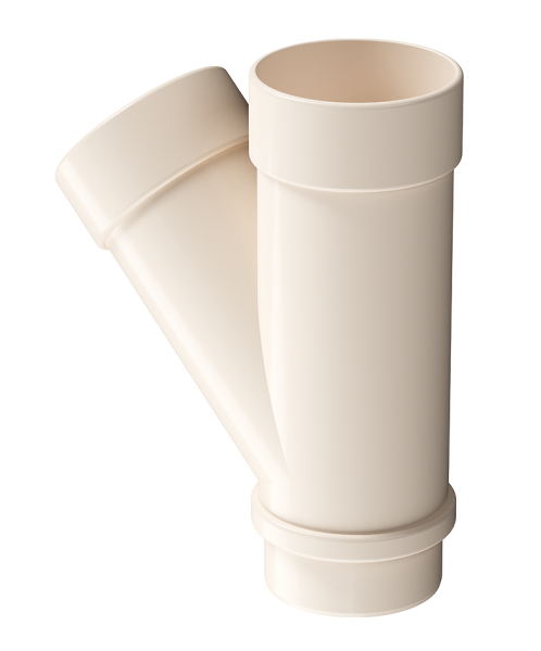 Тройник 45˚ Docke Lux ПВХ Латте купить в Каменск-Шахтинском