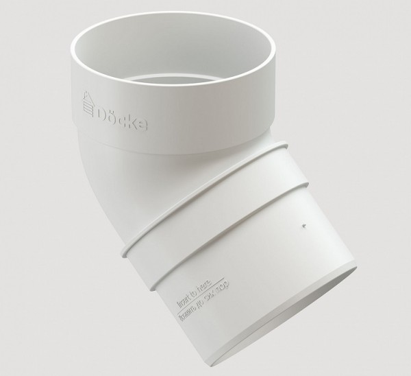 Колено 45˚ПВХ Docke STANDART пломбир купить в Каменск-Шахтинском