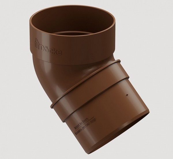Колено 45˚ПВХ Docke STANDART Светло-коричневый купить в Каменск-Шахтинском