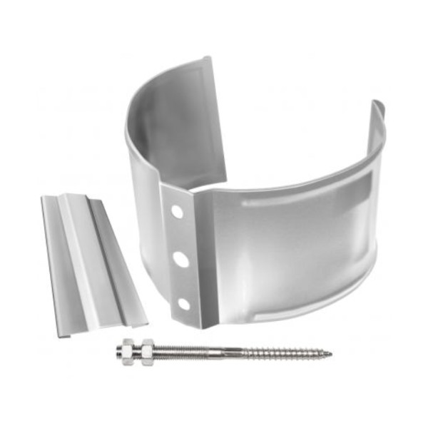 Водосток Grand Line 150x100 – Хомут трубы (на кирпич) RAL 9003 купить в Каменск-Шахтинском