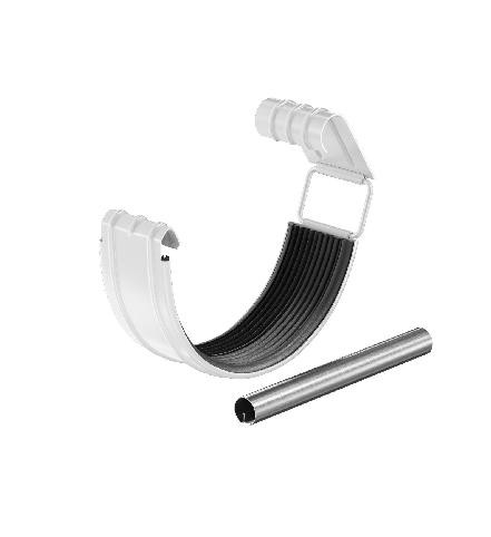 Водосток Aquasistem, система 125x90 - Соединитель желоба с резиновым уплотнителем RAL 9003 Белый купить в Каменск-Шахтинском