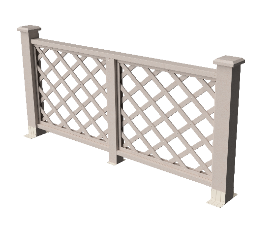 Ограждения декоративное ДПК GRINDERDECO Ламбет выбеленый дуб купить в Каменск-Шахтинском