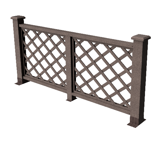 Ограждения декоративное ДПК GRINDERDECO Ламбет венге купить в Каменск-Шахтинском