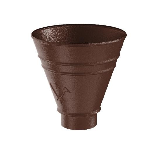 Водосток Aquasistem, Система 125x90 - Воронка водосборная круглая RAL 8017 Коричневый matt купить в Каменск-Шахтинском