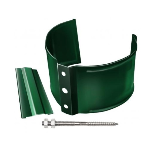 Водосток Grand Line 125x90 – Хомут трубы (на кирпич) RAL 6005 купить в Каменск-Шахтинском