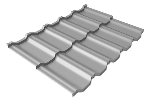 Металлочерепица модульная Квинта Uno Grand Line c 3D резом 0,5 Satin RAL 7004 сигнальный серый купить в Каменск-Шахтинском