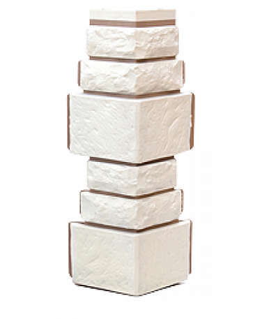 Угол T-Сайдинг-Дикий Камень Белый купить в Каменск-Шахтинском