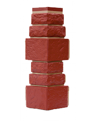 Угол T-Сайдинг-Дикий Камень Бордовый купить в Каменск-Шахтинском