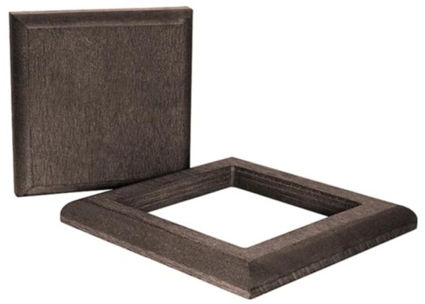 Комплект крышка и юбка ДПК для столба Polivan DENPASAR темно-коричневый купить в Каменск-Шахтинском