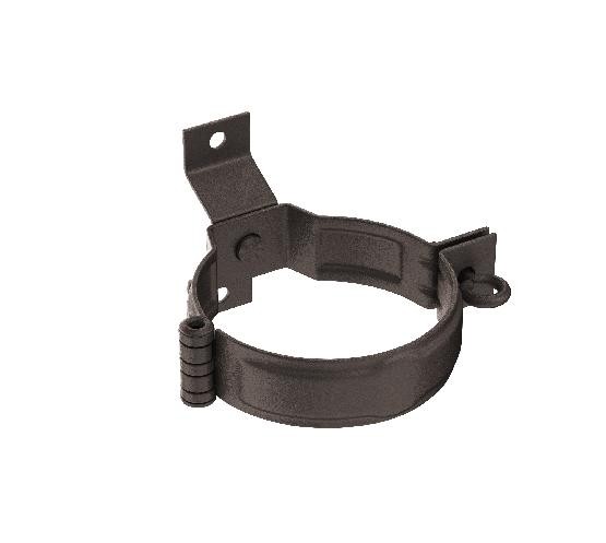 Водосток Aquasistem, Система 125x90 - Декоративный хомут трубы под дерево с комплектом крепления RR 32 Тёмно-коричневый matt купить в Каменск-Шахтинском