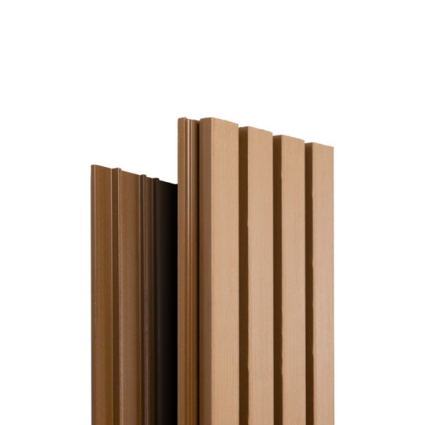 Фасадная доска Ecodecking Техно реечная 200х26х3000 Бронза купить в Каменск-Шахтинском