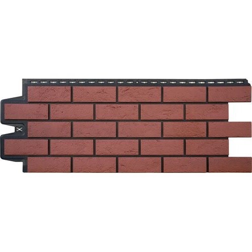 Фасадная панель Grand Line Состаренный кирпич Элит корица (махагон), ШОВ черный купить в Каменск-Шахтинском