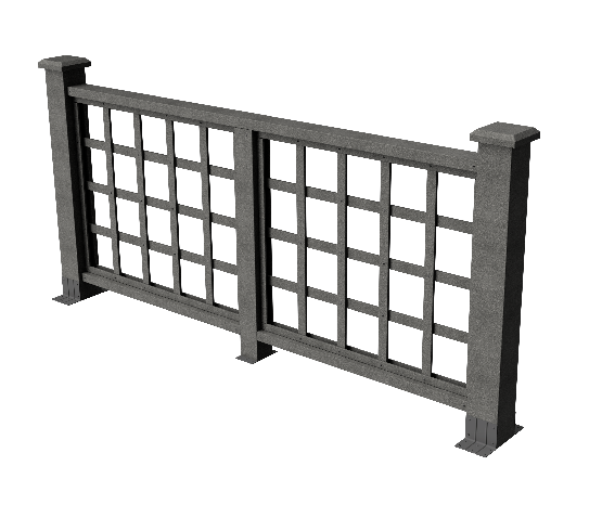 Ограждения декоративное ДПК GRINDERDECO Дувр серый базальт купить в Каменск-Шахтинском