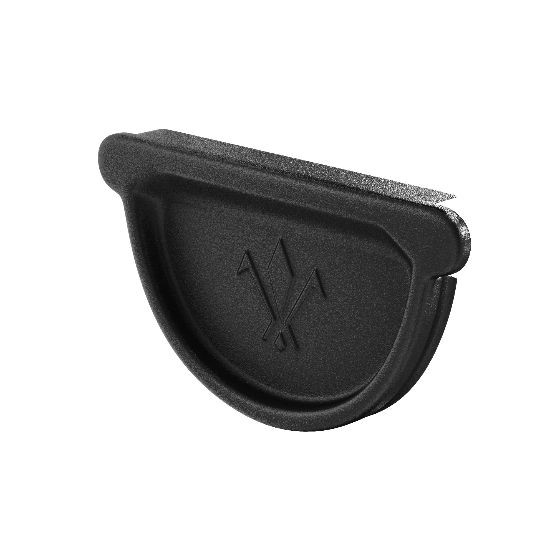 Водосток Aquasistem, система 125x90 - Заглушка универсальная с резиновым уплотнителем RAL 9005 Чёрный купить в Каменск-Шахтинском