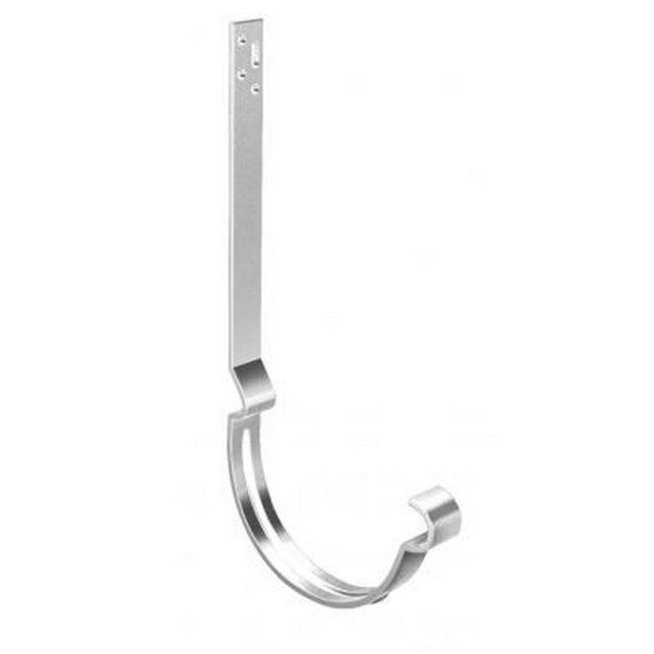 Водосток Grand Line 125x90 – Кронштейн длинный полоса RAL 9003 купить в Каменск-Шахтинском