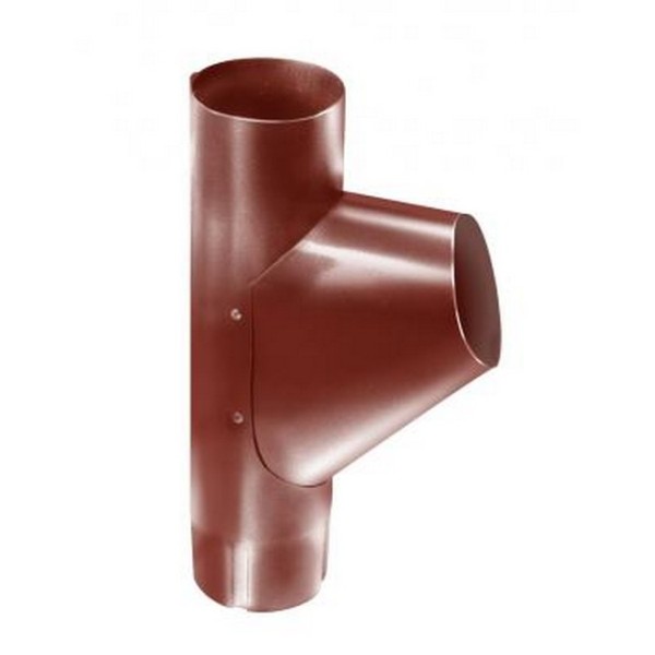 Водосток Grand Line 125x90 – Тройник RAL 8004 купить в Каменск-Шахтинском