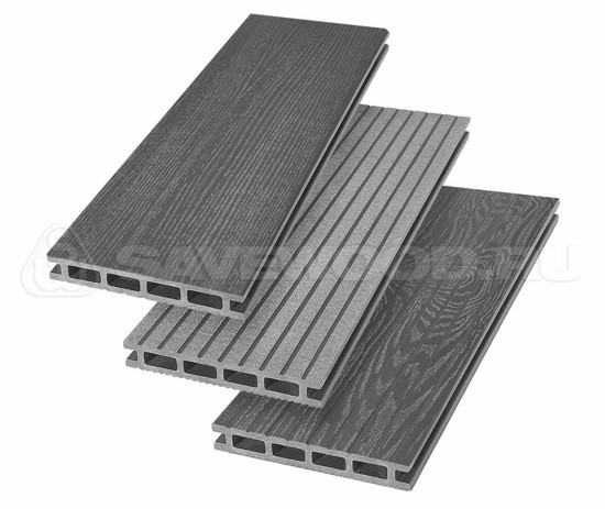 Террасная доска из ДПК SW Carpinus (R) — двухсторонняя графит купить в Каменск-Шахтинском