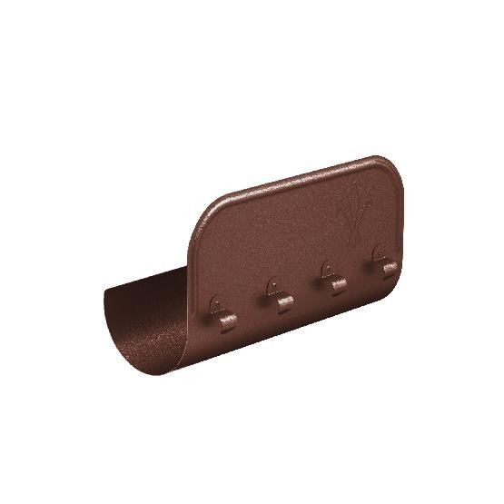 Водосток Aquasistem, Система 125x90 - Ограничитель перелива прямой RAL 8017 Коричневый matt купить в Каменск-Шахтинском