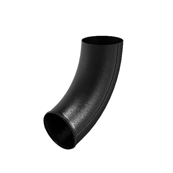 Водосток Aquasistem, система 125x90 - Отвод трубы RAL 9005 Чёрный купить в Каменск-Шахтинском