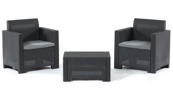 Комплект мебели Set Nebraska Terrace (2 кресла и кофейный столик) Венге купить в Каменск-Шахтинском