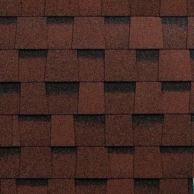 Двухслойная ламинированная черепица Shinglas, серия Фазенда – Красный