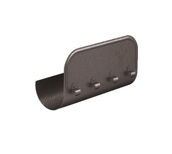 Водосток Aquasistem, Система 125x90 - Ограничитель перелива прямой RR 32 Тёмно-коричневый matt купить в Каменск-Шахтинском