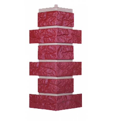 Угол T-Сайдинг-Кирпич Лондон Брик Бордовый купить в Каменск-Шахтинском