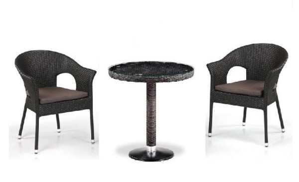 Комплект плетеной мебели AFINA из иск. ротанга T601/Y79A-W53 Brown 2Pcs купить в Каменск-Шахтинском