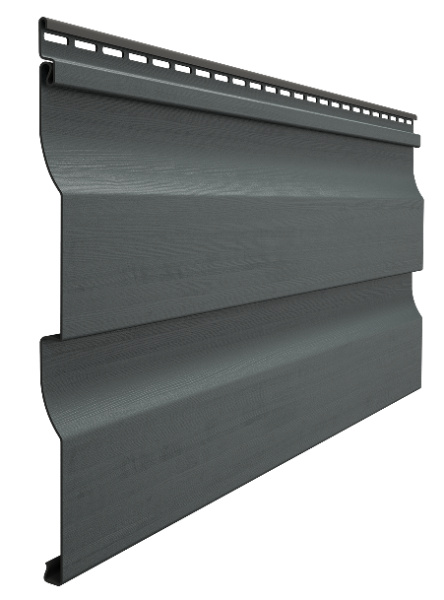Виниловый сайдинг docke (дёке) - профиль D4,5D, графит купить в Каменск-Шахтинском
