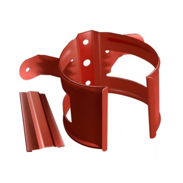 Водосток Grand Line 125x90 – Хомут трубы (на дерево) RAL 8004 купить в Каменск-Шахтинском