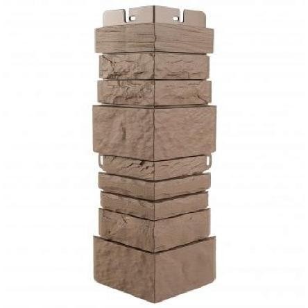 Угол наружный Альта-Профиль Скалистый камень ЭКО Терракотовый купить в Каменск-Шахтинском