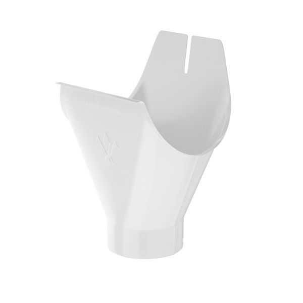 Водосток Aquasistem, система 125x90 - Воронка желоба RR 20 Белый купить в Каменск-Шахтинском