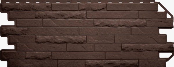 Фасадная панель Цокольный сайдинг Альта-профиль Кирпич-Антик ЭКО Коричневый купить в Каменск-Шахтинском