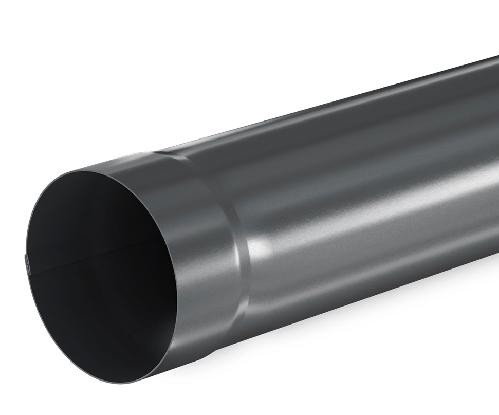 Водосток Aquasistem, система 125x90 - Труба водосточная 1.00м RAL 7024 Тёмно-серый купить в Каменск-Шахтинском