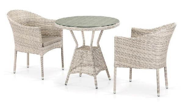 Комплект плетеной мебели AFINA из иск. ротанга T705ANT/Y350-W85 Latte 2Pcs купить в Каменск-Шахтинском