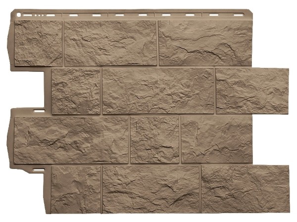 Фасадная панель Альта-Профиль Туф ЭКО Бежевый купить в Каменск-Шахтинском