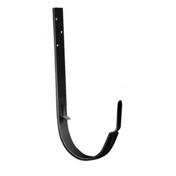 Водосток Grand Line 125x90 – Кронштейн длинный RAL 9005 купить в Каменск-Шахтинском