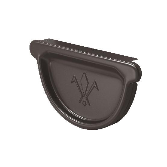 Водосток Aquasistem, система 150/100 -  Заглушка универсальная с резиновым уплотнителем RR 32 Тёмно Коричневый купить в Каменск-Шахтинском