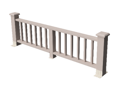 Ограждения декоративное ДПК GRINDERDECO Троя выбеленный дуб