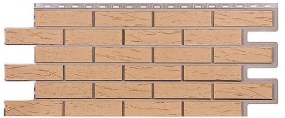 Фасадная панель T-Сайдинг-Кирпич Саман Бежевый купить в Каменск-Шахтинском