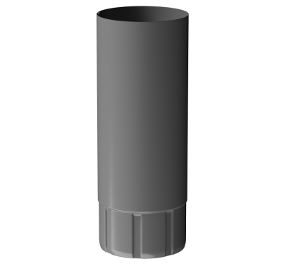 Труба водосточная 1 м D90 Döcke STAL PREMIUM Графит, (RAL 7024)