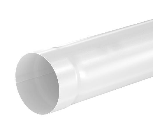 Водосток Aquasistem, система 150/100 - Труба водосточная 1.00м RAL 9003 Белый купить в Каменск-Шахтинском