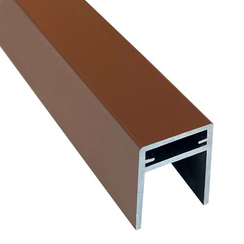 П-профиль Алюминиевый EasyDecking 35x25 Коричневый купить в Каменск-Шахтинском