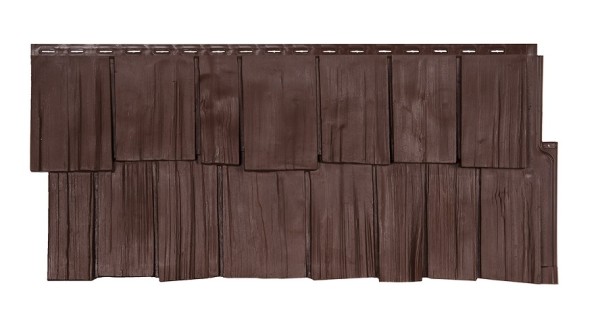 Фасадная панель T-Сайдинг- Щепа Дуб ЭКО-1 Браун купить в Каменск-Шахтинском